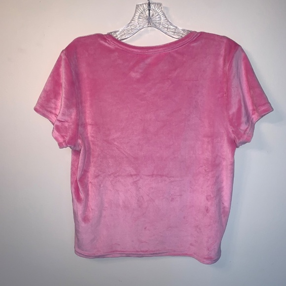 Juicy Couture Pink Velvet Fleece Shirt and Pets Loungewear Set L - Picture 5 of 15